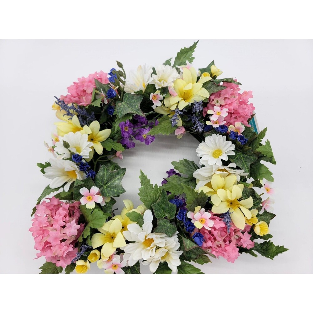 Vintage Partylite Secret Garden 6" Flower Pillar Candle Ring P0014 Cottagecore